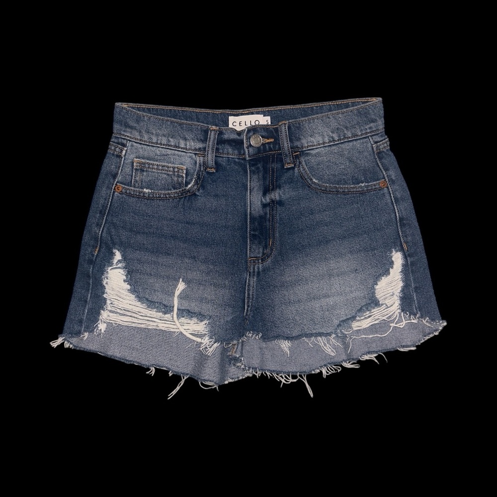 Cello Distressed Denim Skirt - Small